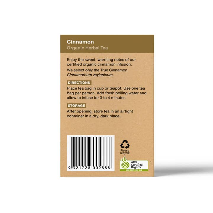 Planet Organic - Wholesale Tea bags - Cinnamon Tea 25 Tea Bags - Certified Organic4