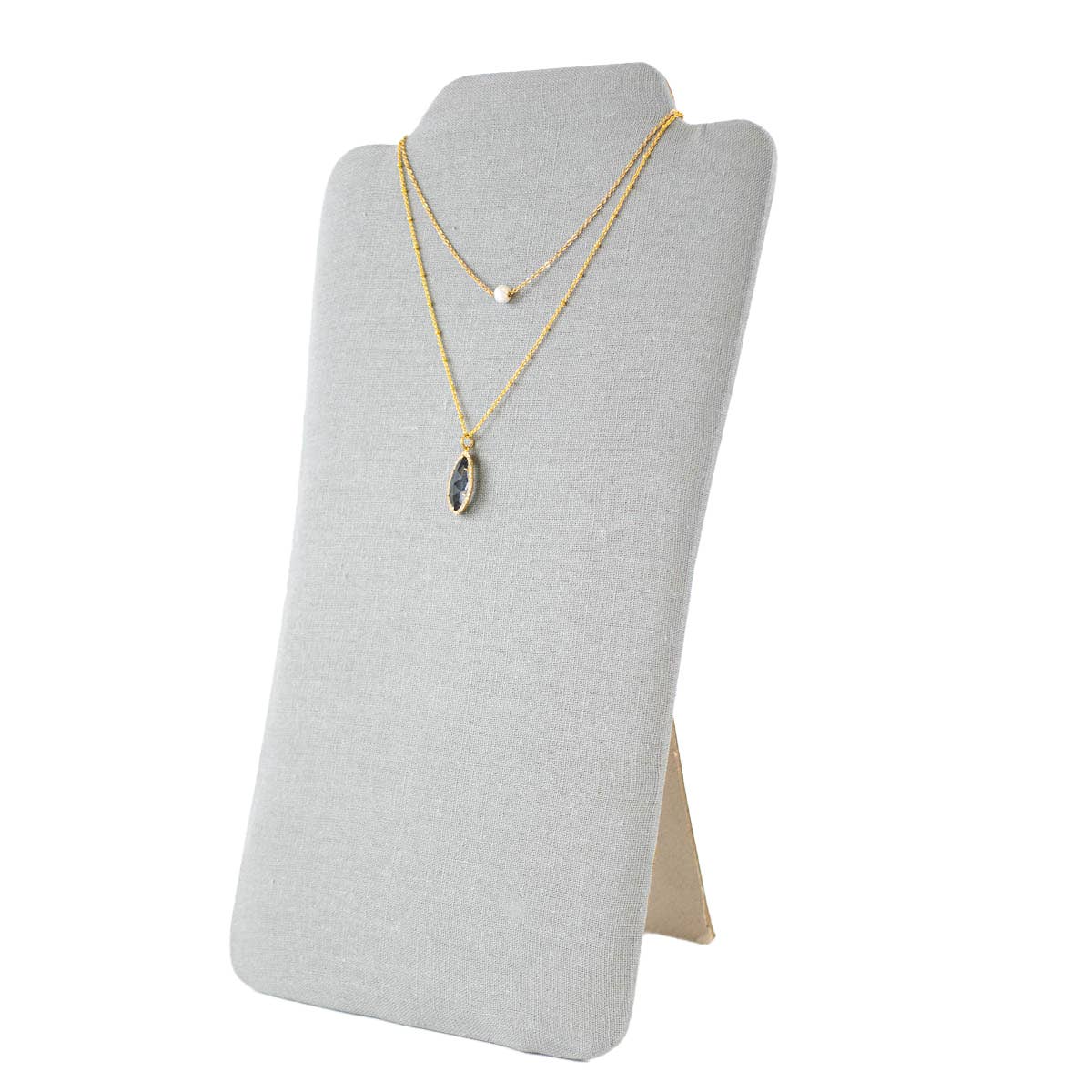 Wholesale Necklace Display- LG Gray 8x14 for your store Faire