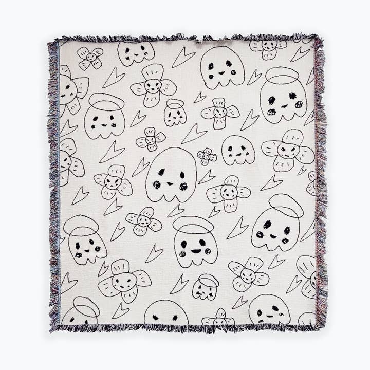 Adam Handler - 'Ghost Buddy' Tapestry Throw for wholesale by FLEXX LEX