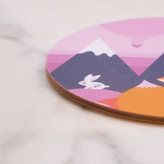 Hippstory - Wholesale Coasters - Mountain Fox Coaster -  Letter F3