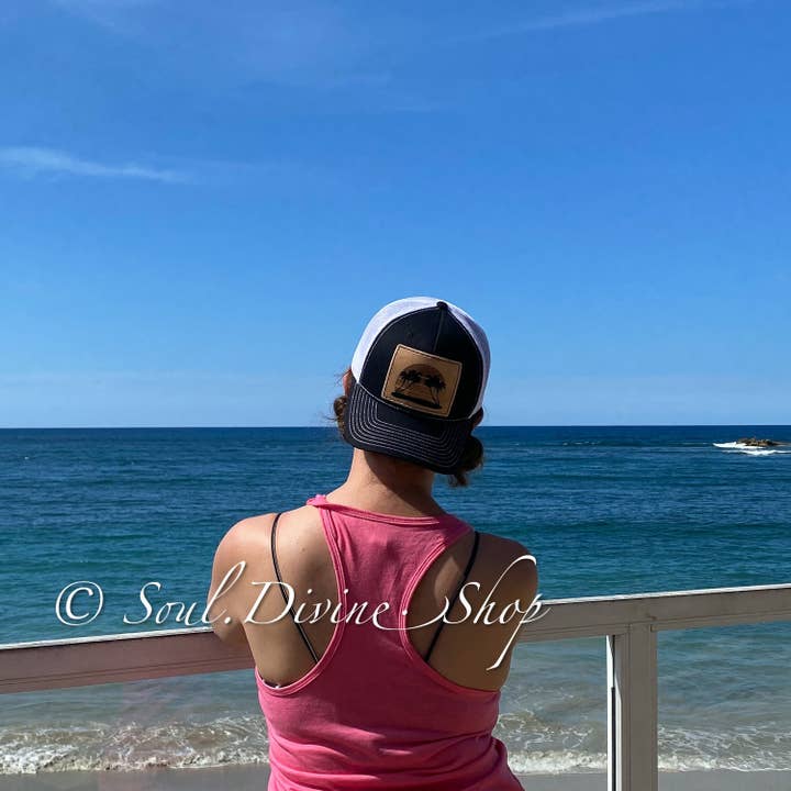 Prairie Buffalo - Wholesale Patch - Leather Hat Patches - Tropical Palm Tree3