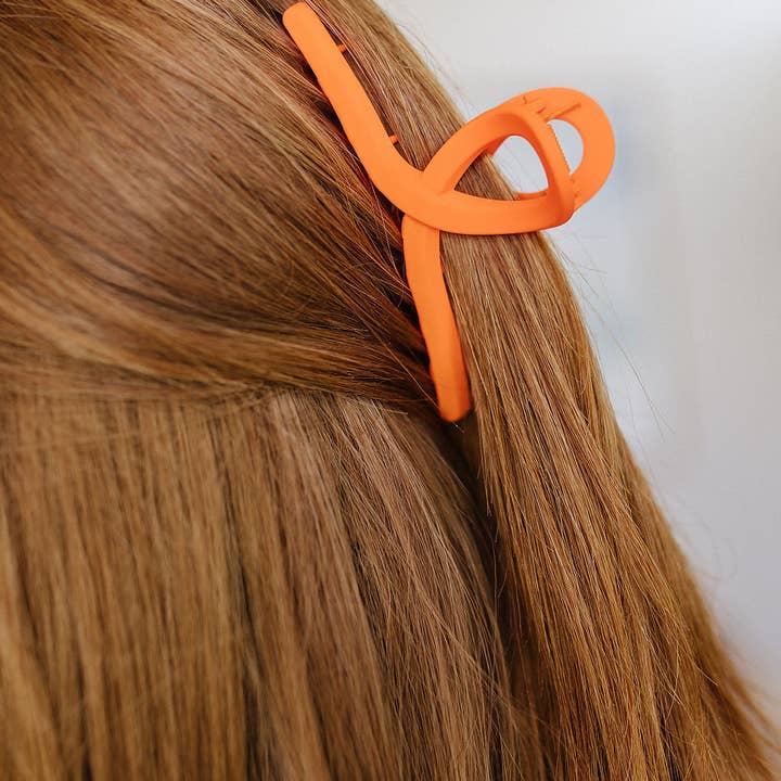 Avenue Wholesale - Venta al por mayor Horquilla para el pelo - Mujer - Juego de 4 clips para pinzas en forma de garra, color naranja