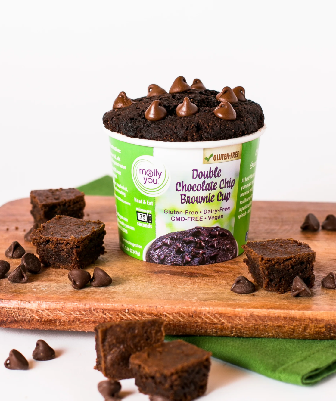 molly&you® - Wholesale Brownie Mix - Gluten-Free Double Chocolate Chip Brownie Cup3