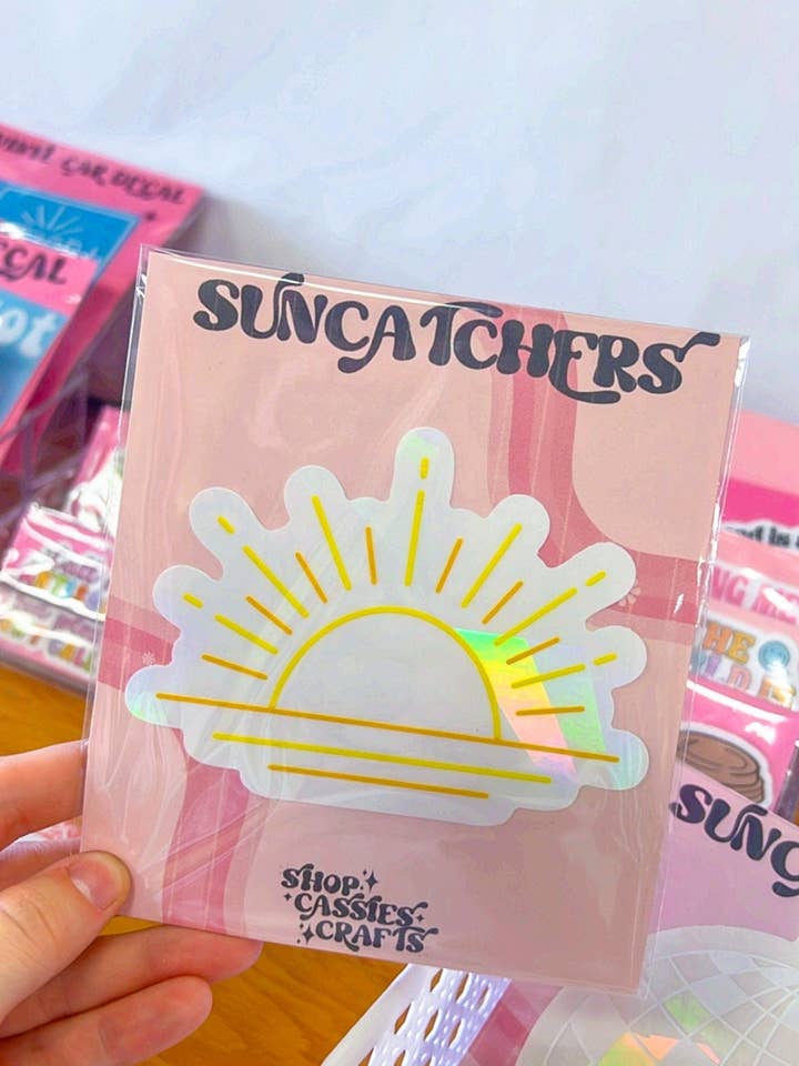Sun Ray Suncatcher klistermærke//Vinduesklammer til regnbuer for engroshandel hos ShopCassiesCrafts