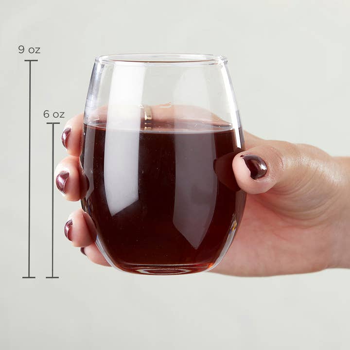 Kate Aspen - Wholesale Wine Glass - 9 oz. Stemless Wine Glass - DIY (Set of 12)