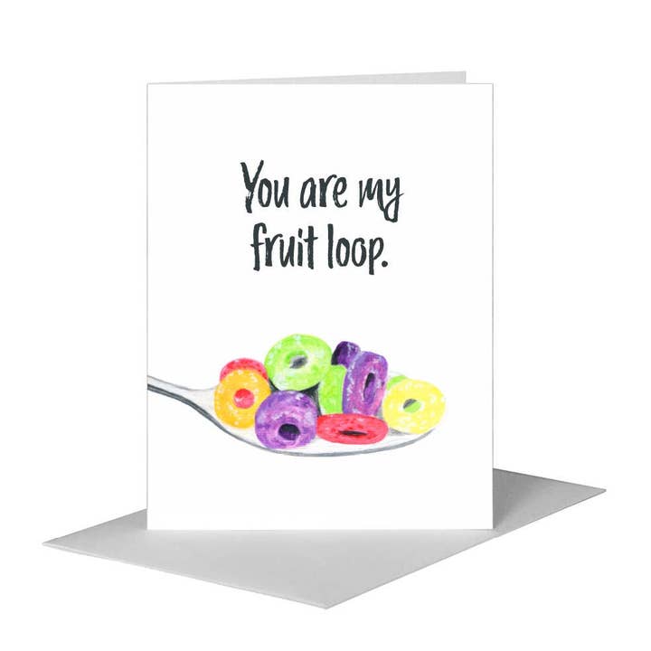 Fruit Loops, Carte de Vœux (#8112B) pour la vente par Printed Canvas