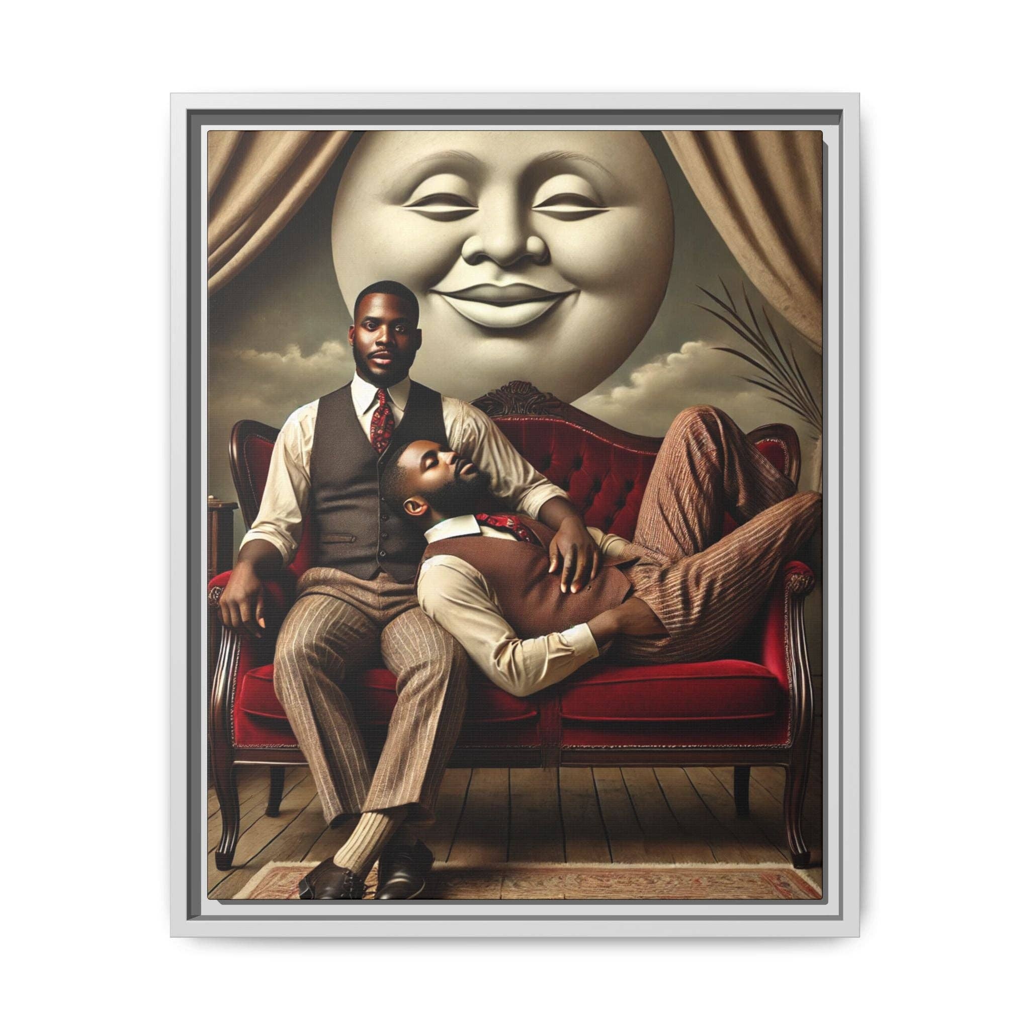 Walt & Pete - Wholesale Art Print - Missing Art Studies - Man In The Moon 0062