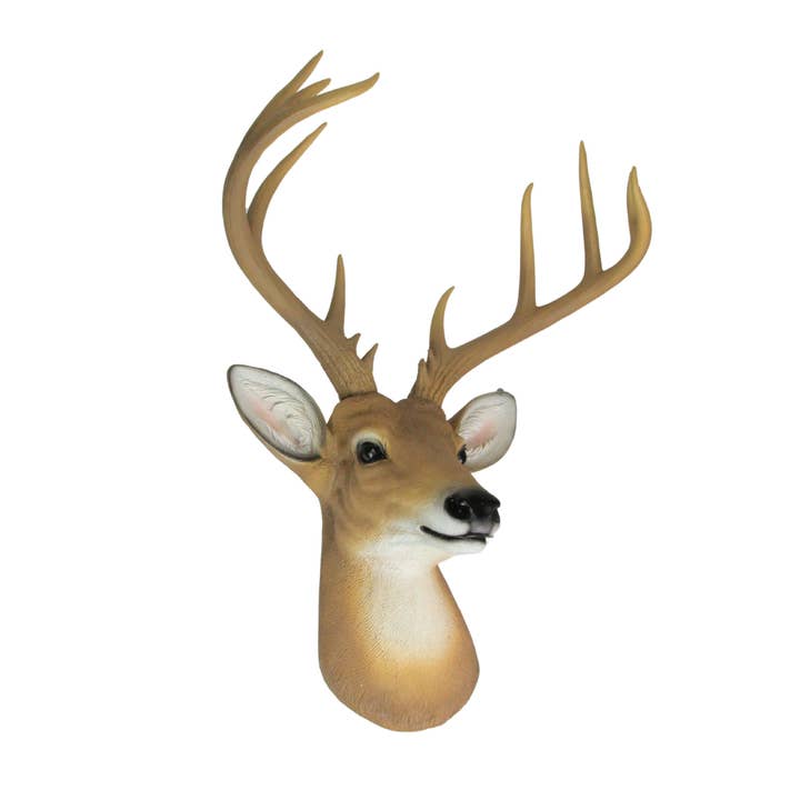 Zeckos - Wholesale Wall Accent - 12 Point Buck Deer Head Bust Wall Hanging 23.5 Inches5