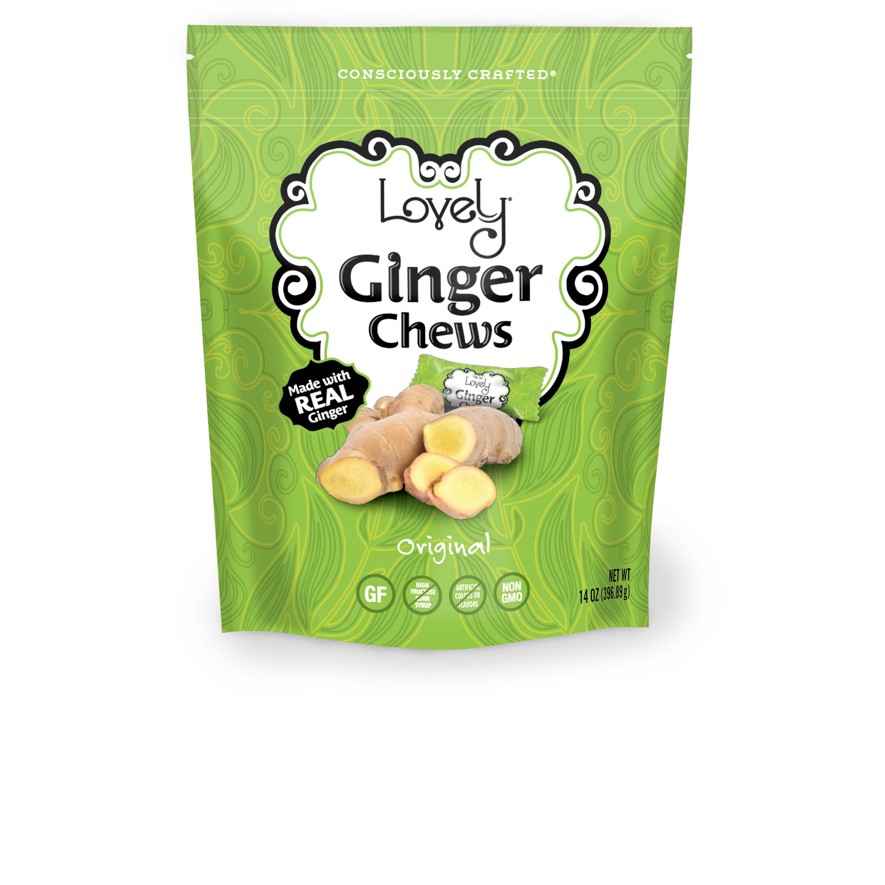 Lovely Candy Company - Wholesale Gummy - Original Ginger Chews Candy - Gluten Free, Vegan, Non-GMO7