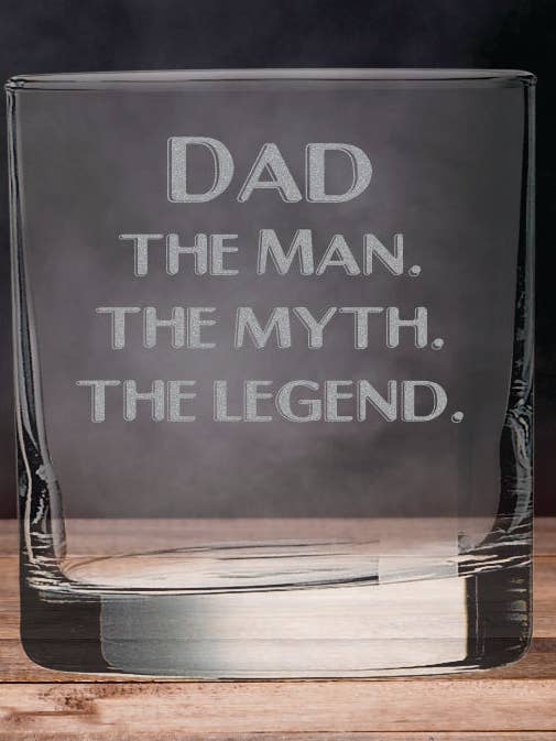 Dad The Man, The Myth, The Legend - Bicchiere da whisky per la vendita all'ingrosso da parte di Etchpress Yourself