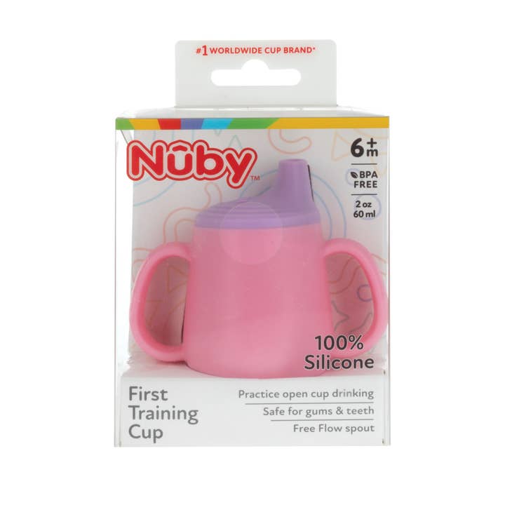 Nuby - Wholesale Drinking Glass/Cup - Kids & Baby - Nuby 100% Silicone First Training Cups, Free Flow Spout, 2oz27