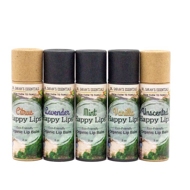 Dr. Sarah's Essentials LLC - Wholesale Lip Balm - Happy Lips (Organic Lip Balm)