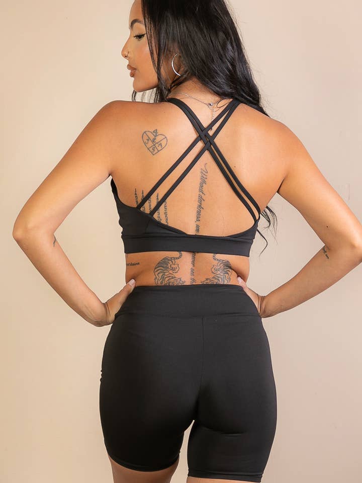 CAPELLA APPAREL - Wholesale Sports Bra - Women's - Criss Cross Back Sports Bra4