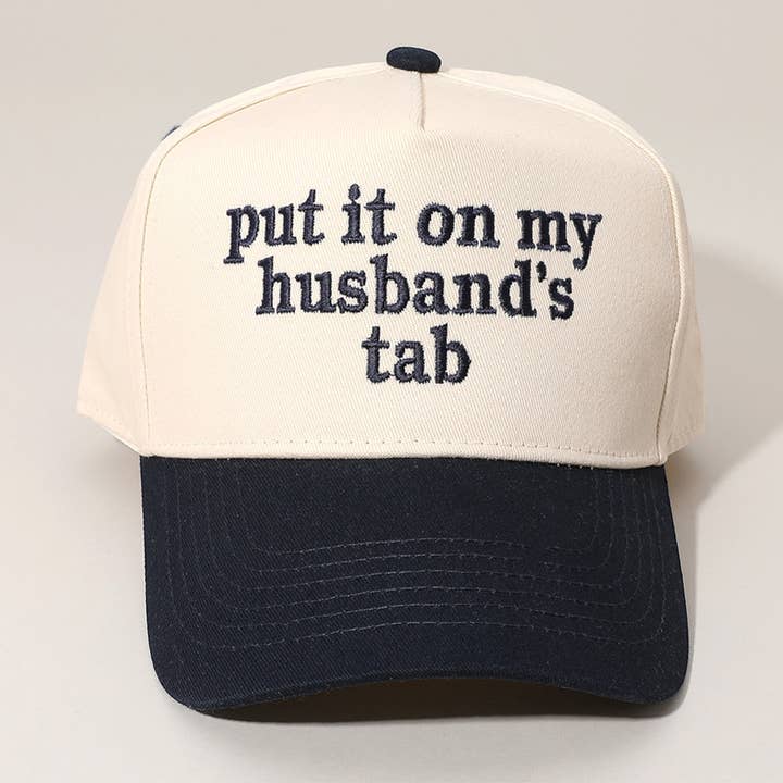 Sensibling Corp. - Wholesale Baseball Cap - Women's - PUT IT ON MY HUSBANDS TAB Embroidered Baseball Cap5