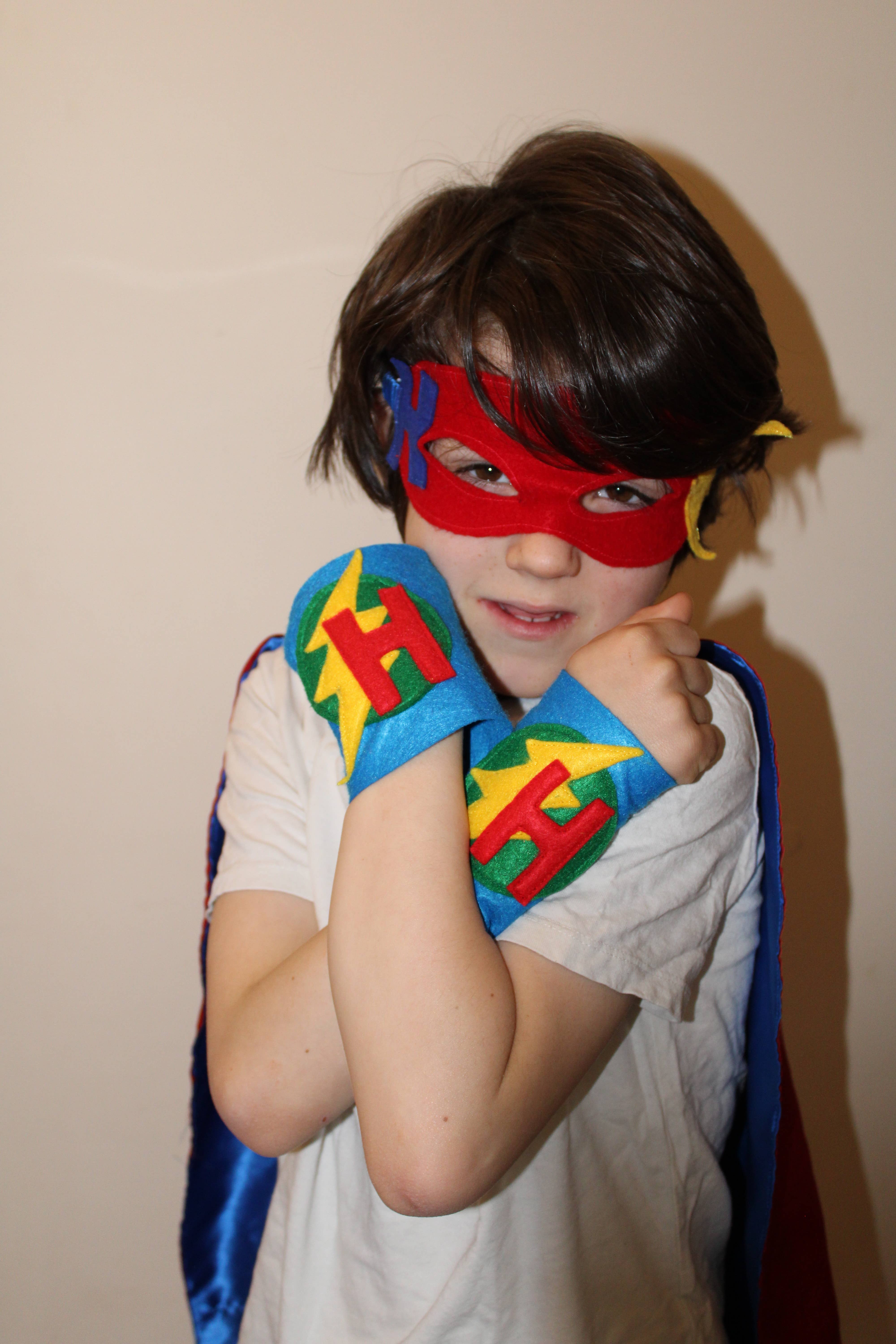 The Flat Of Kat - Wholesale Costume - Kids - Superhero Cuffs For Kids with initial1
