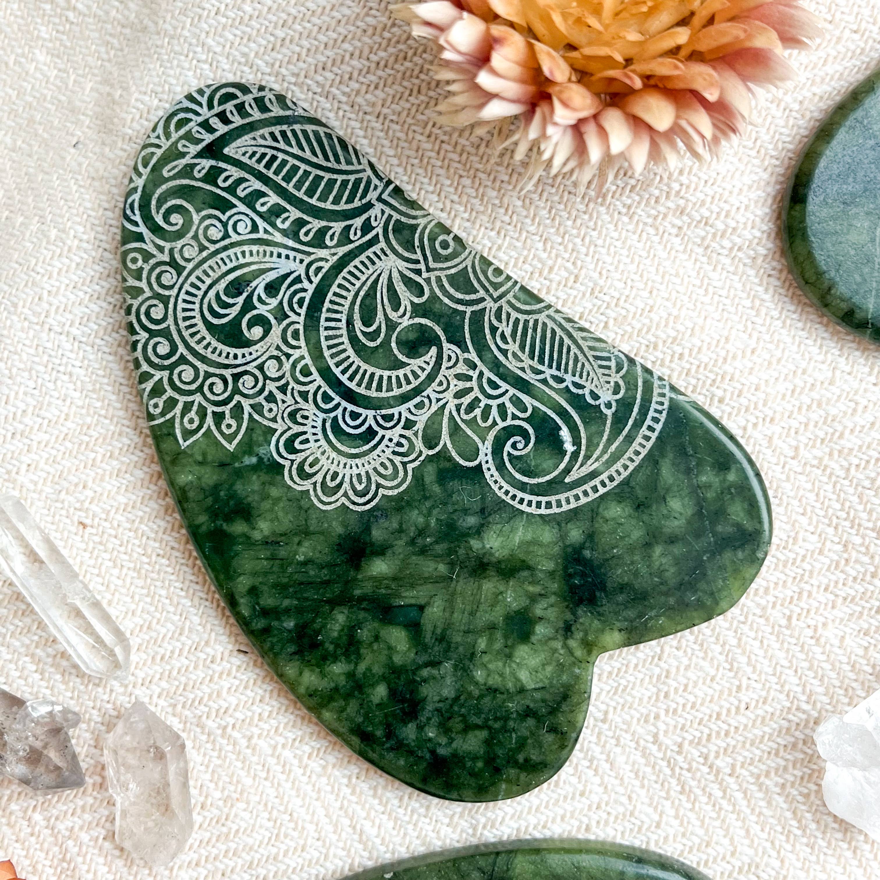 Fractalista Designs – Gua Sha por atacado – Jade Opalite Obsidiana Gua Sha Pedra Massajadora Facial Presente de Spa1