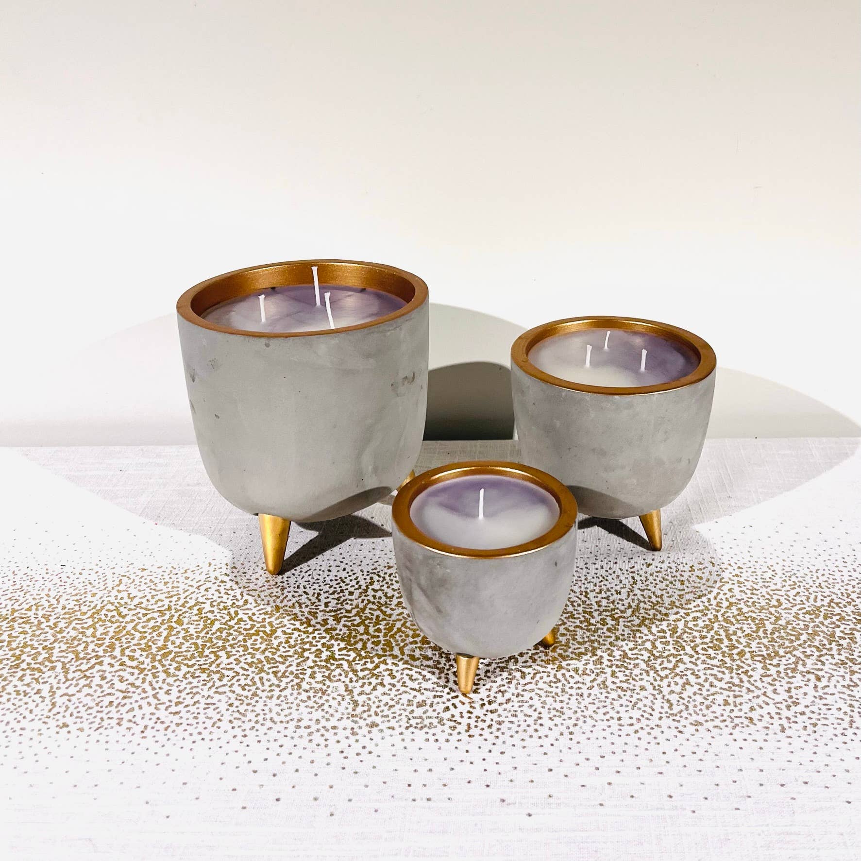 .AVPV. Studio - Wholesale Jar/Filled Candle - Concrete Copper Candle / Flowerpot15