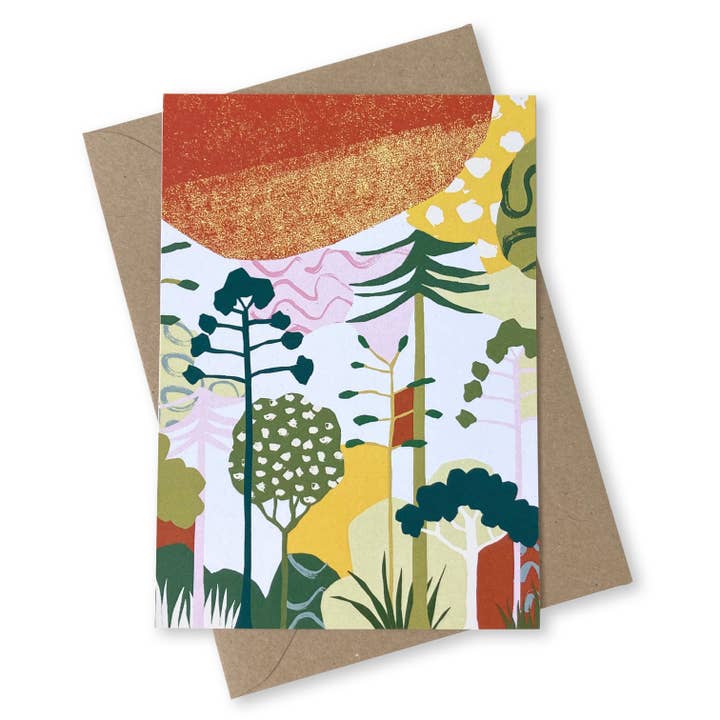 Trees Greetings Card for wholesale by Lily Windsor Walker
