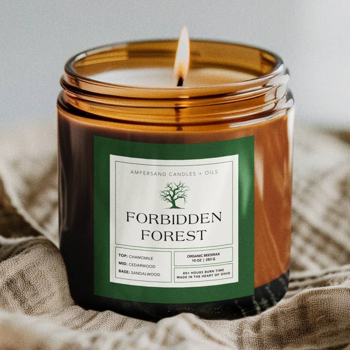 Ampersand Candles + Oils - Wholesale Jar/Filled Candle - Forbidden Forest Candle - Harry Potter (Soy or Beeswax)0