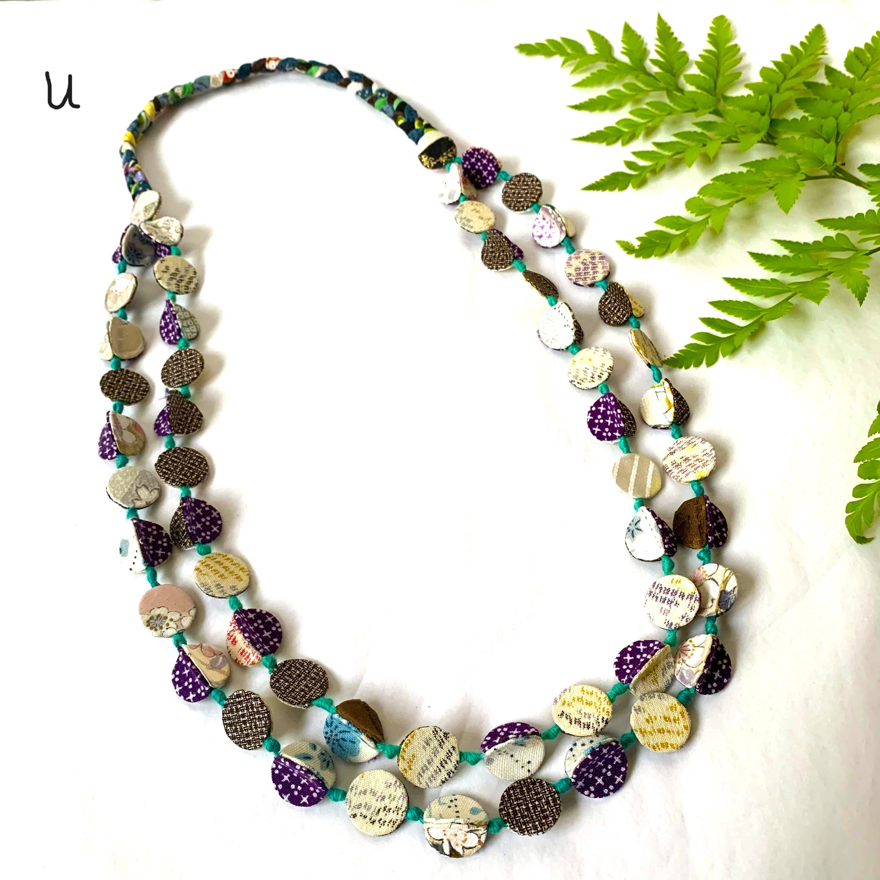 Sophie Silks - Vente Colliers plastrons - Collier kimono à double brin18