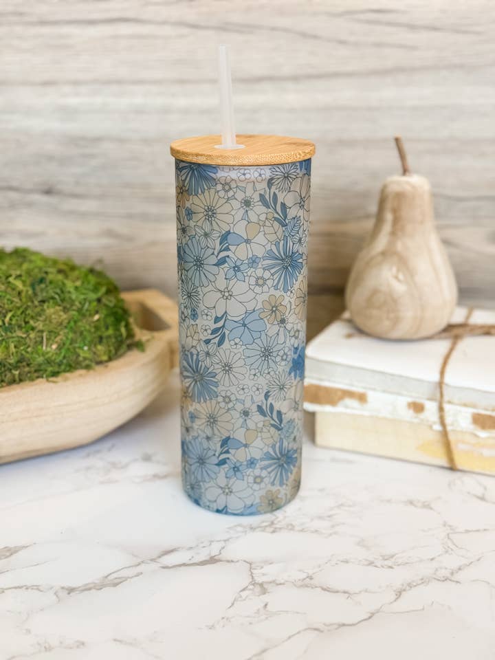 Gobelet en verre de 25 oz en verre à café glacé, cadeau pour elle pour la vente par The Inspiration Haven