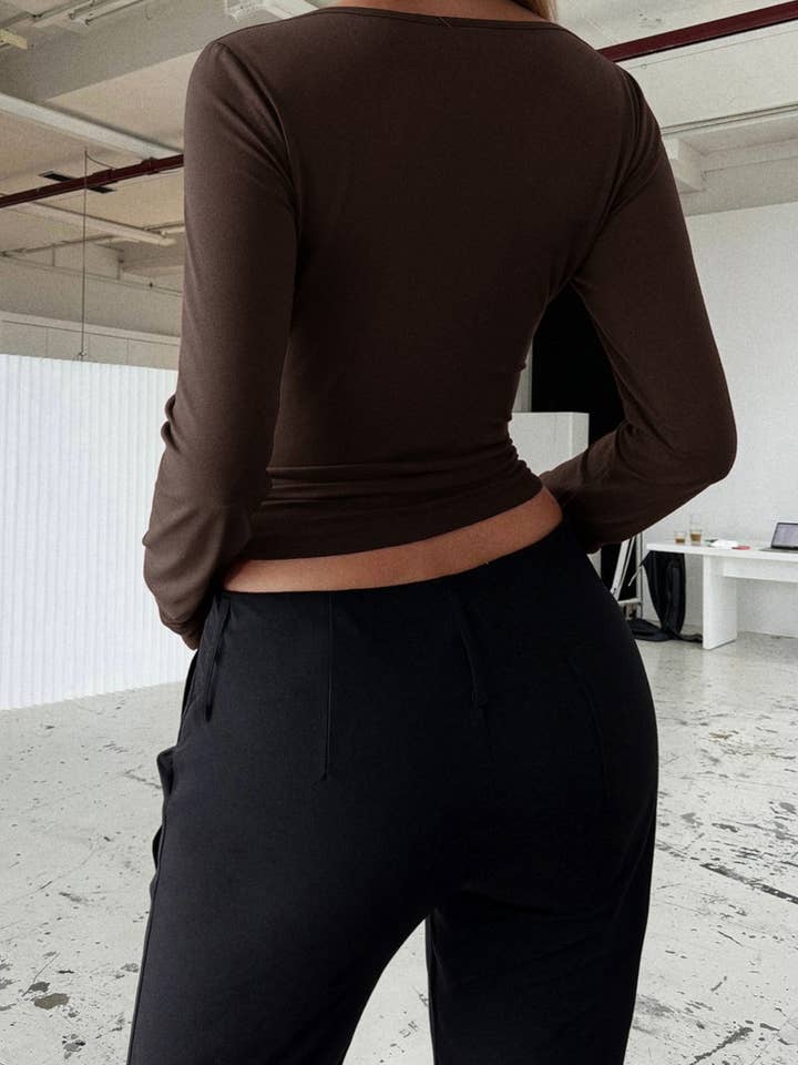 NINEXIS - Wholesale Blouse - Women's - CWTBLL01617_LACE LONG-SLEEVED BASE LAYER T-SHIRT10