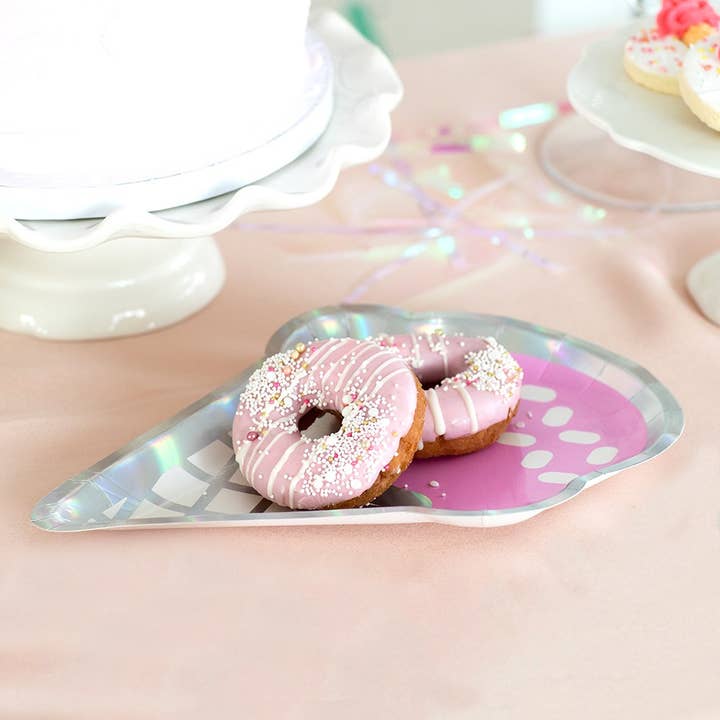 Weddingstar Inc. - Wholesale Disposable Plate - Large Ice Cream Cone Disposable Paper Party Plates3