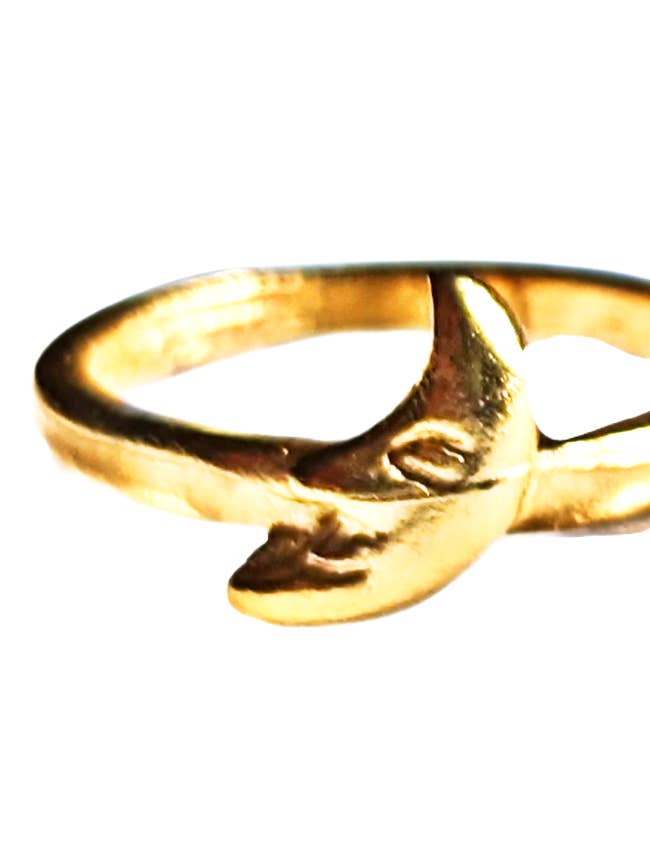 Gold-Plated US Moon Ring size 6 - 8 Sugar Gay Isber Eclipse Ring for wholesale by Gay Isber Designs
