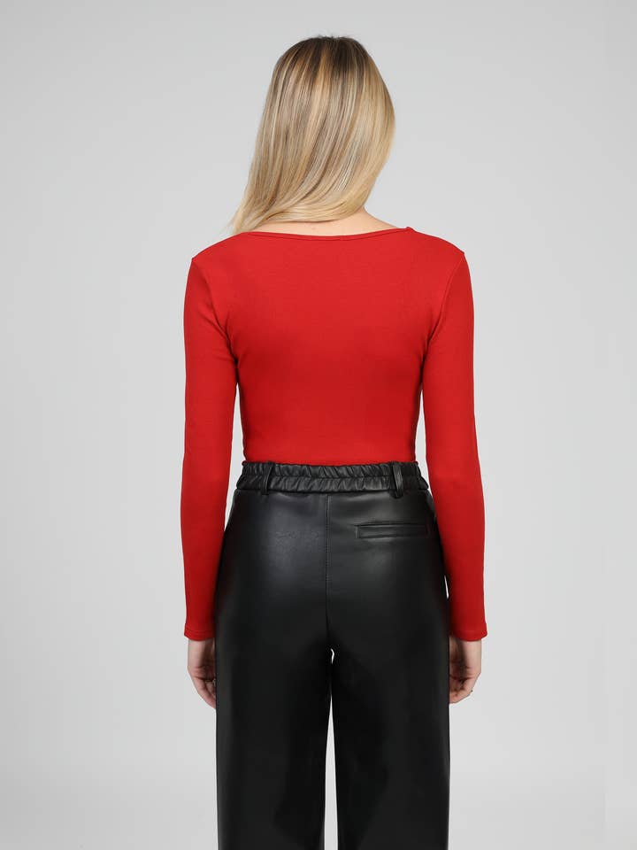 An'ge - Venta al por mayor Camiseta - Mujer - Camiseta AKCEL roja4