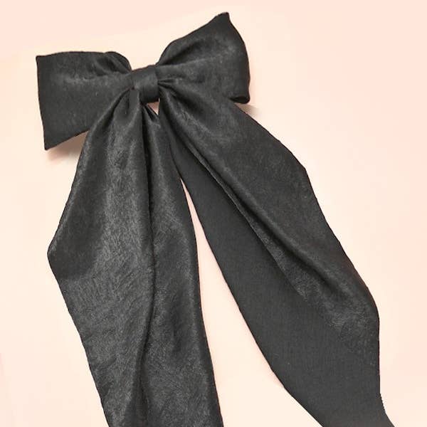JOSSLYN by wall to wall - Wholesale Hair Clip - Women's - ORGANZA SHEER BOW RIBBON HAIR CLIPS | 40H754