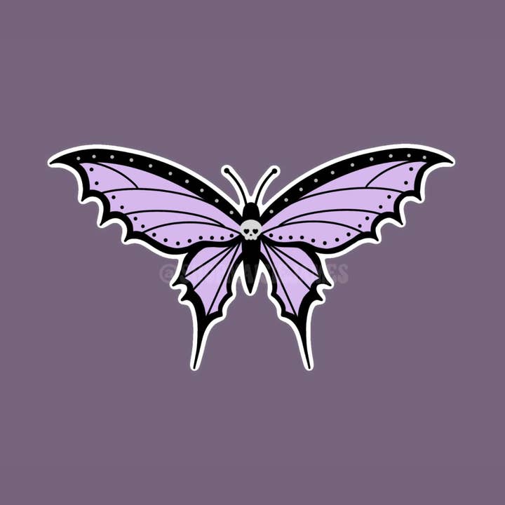 Goth Bat Butterfly Klistermärke för wholesale av Maisie James Co
