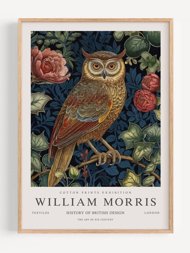 William Morris Chouette I53-33 pour la vente par Peardrop Prints