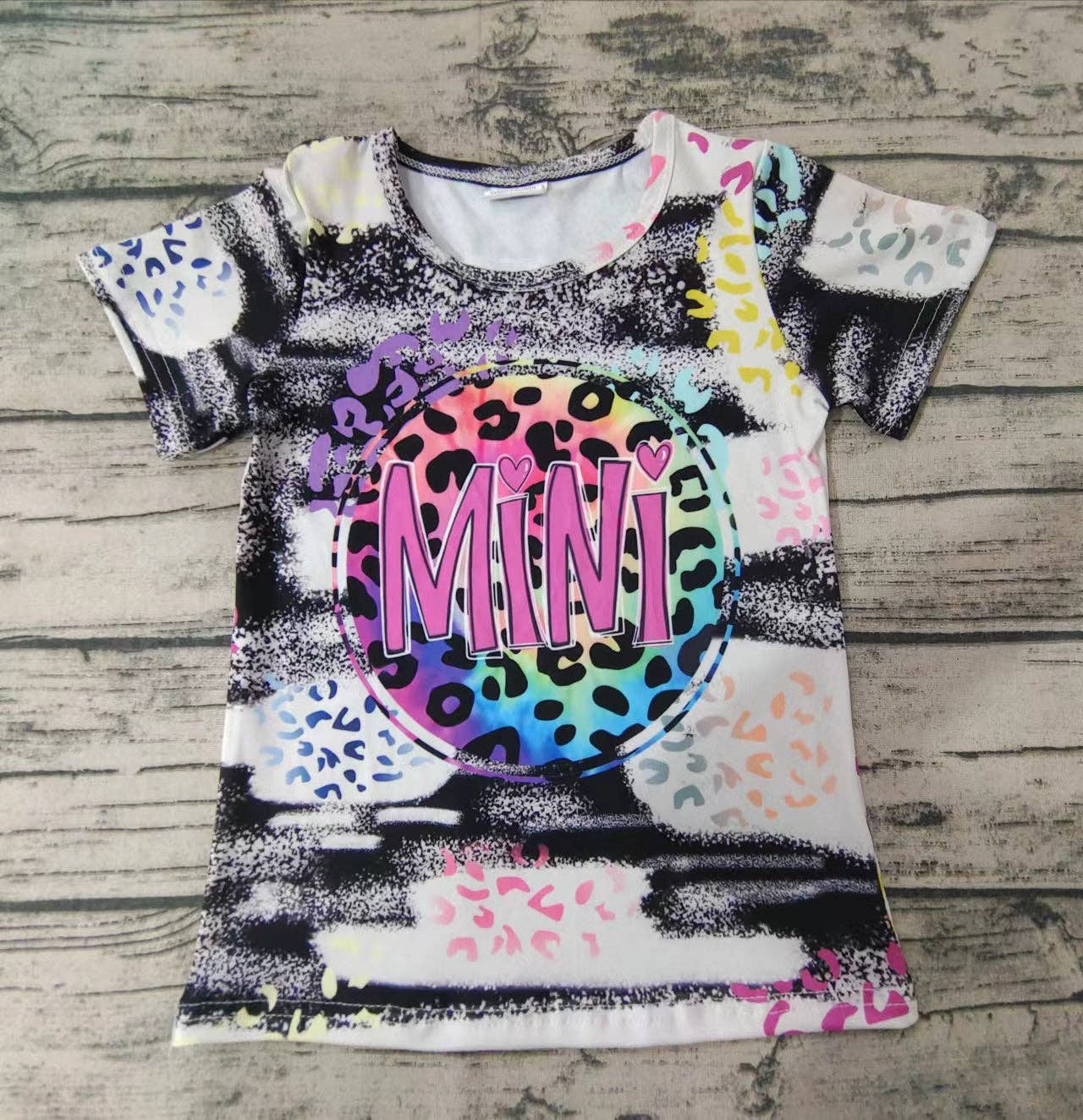 Aier Wholesale - Wholesale Mommy & Me Sets - Baby girls Mama and me tie dye short sleeve shirts(mommy and me)2