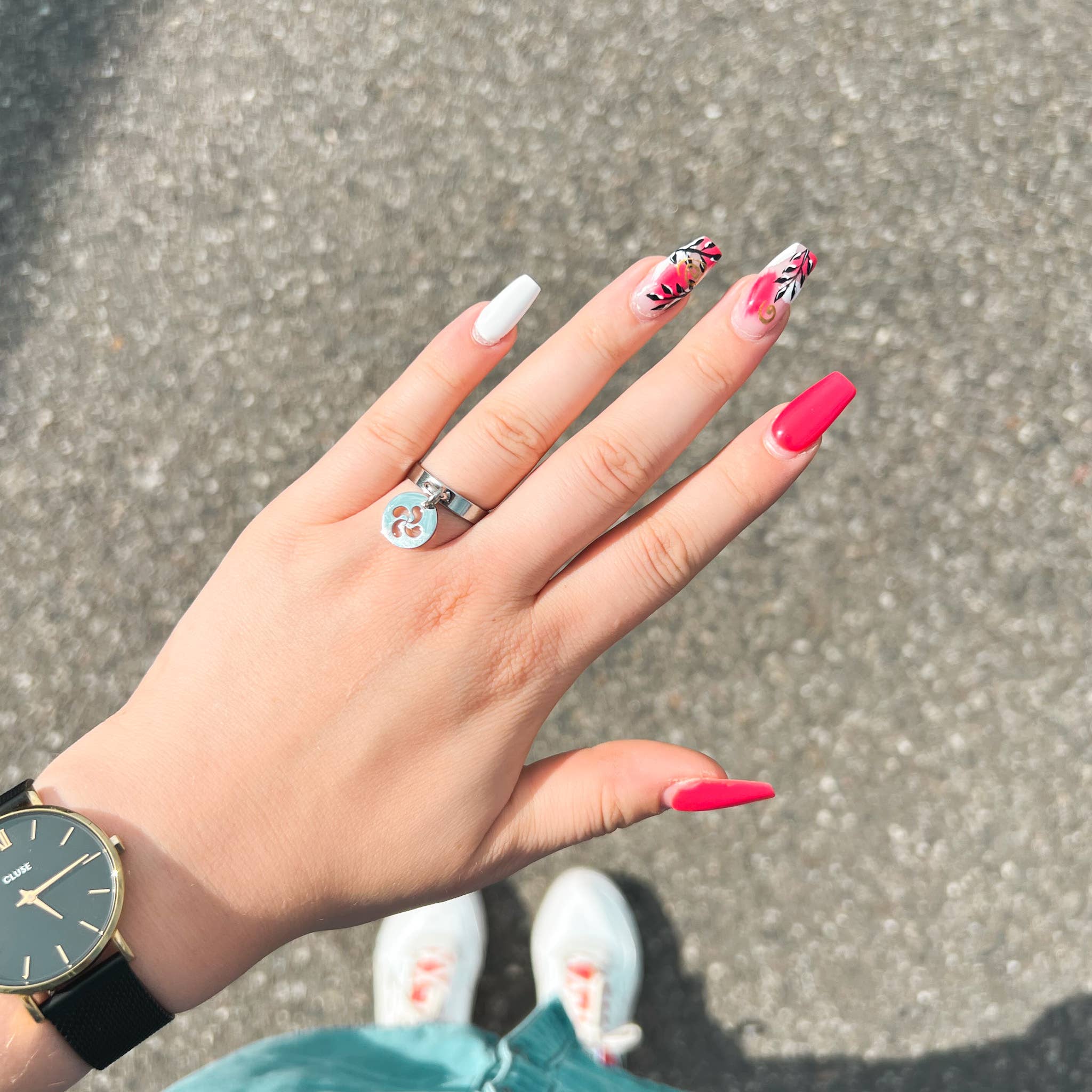 Angiie - Vente Anneau/bague à empiler - Bague croix Basque7