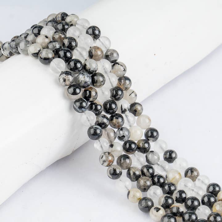 Cuentas de Joyería de Cristal | Rutilo Negro | Cuentas de Piedras Preciosas para Sanación para venta al por mayor de Soothing Crystals Beads