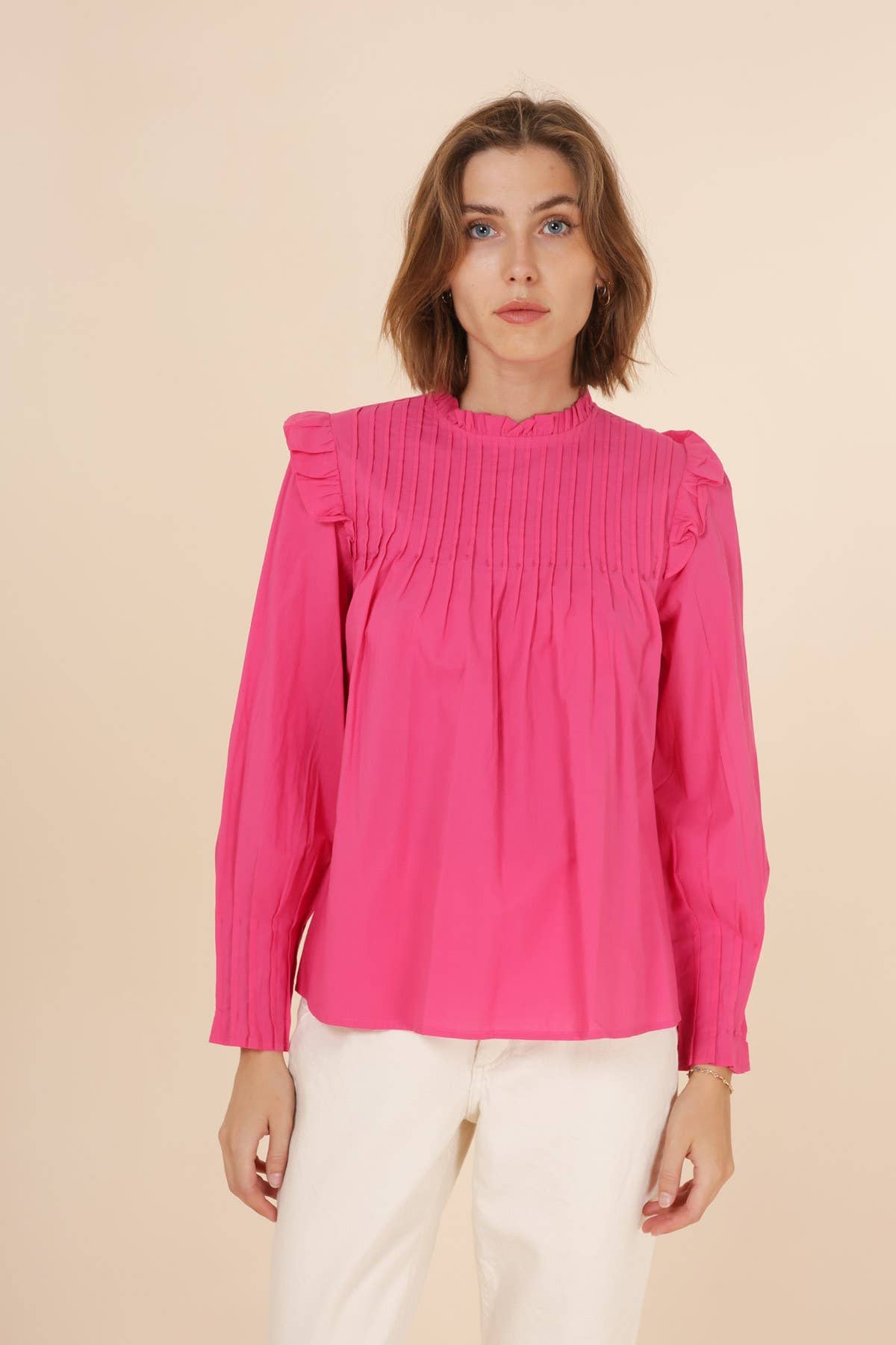 Daphnea - Vente Chemisier – femme - 3761 TOP PLISSÉ4