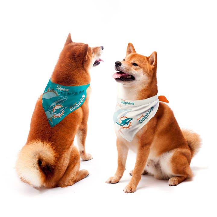 Little Earth Productions - Wholesale Pet Bandana - Dog - NFL Miami Dolphins Home & Away Pet Bandana Set