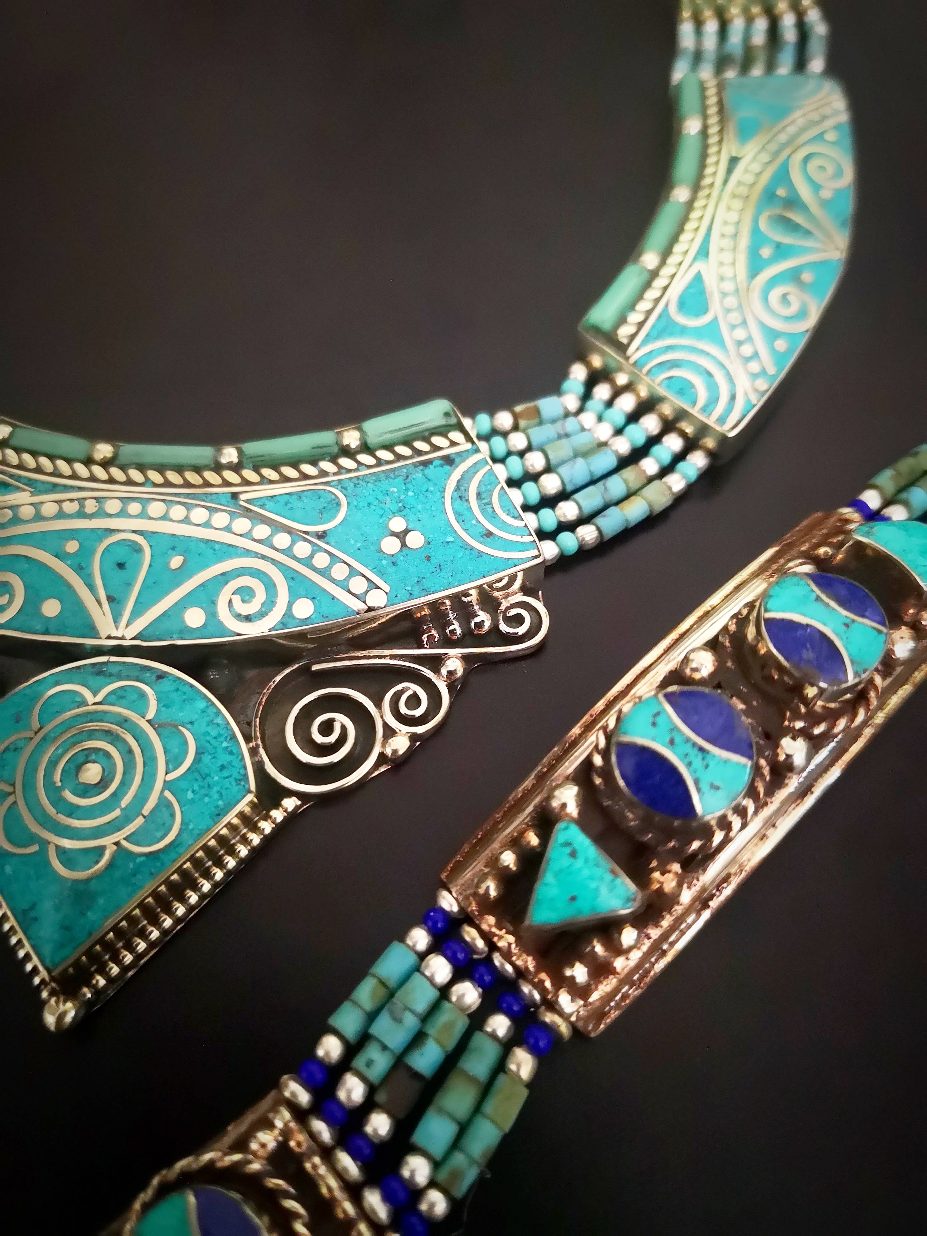 Unique Brand - Wholesale Sieradenset - Kettingen en armbanden - originele handgemaakte GOA parure6