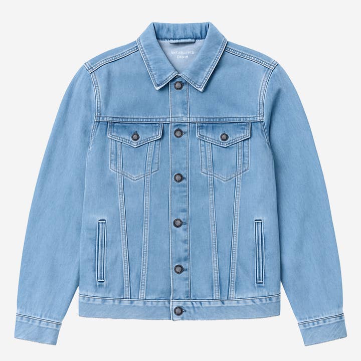 Giacca in denim personalizzata per la vendita all'ingrosso da parte di Unemployed Denim