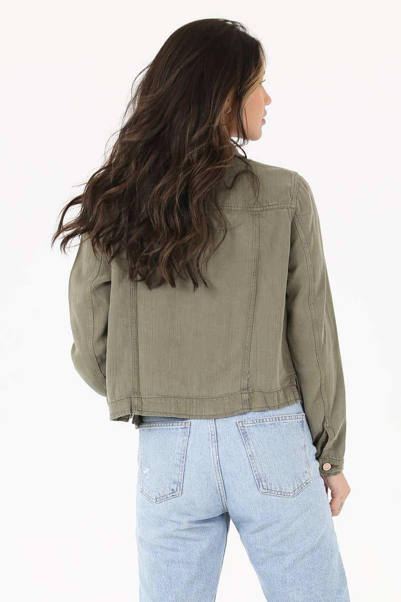 ANGIE - Wholesale Denim Jacket - Women's - SJ919-ASIS WASHED DENIM TENCEL BUTTON FRONT JACKET29