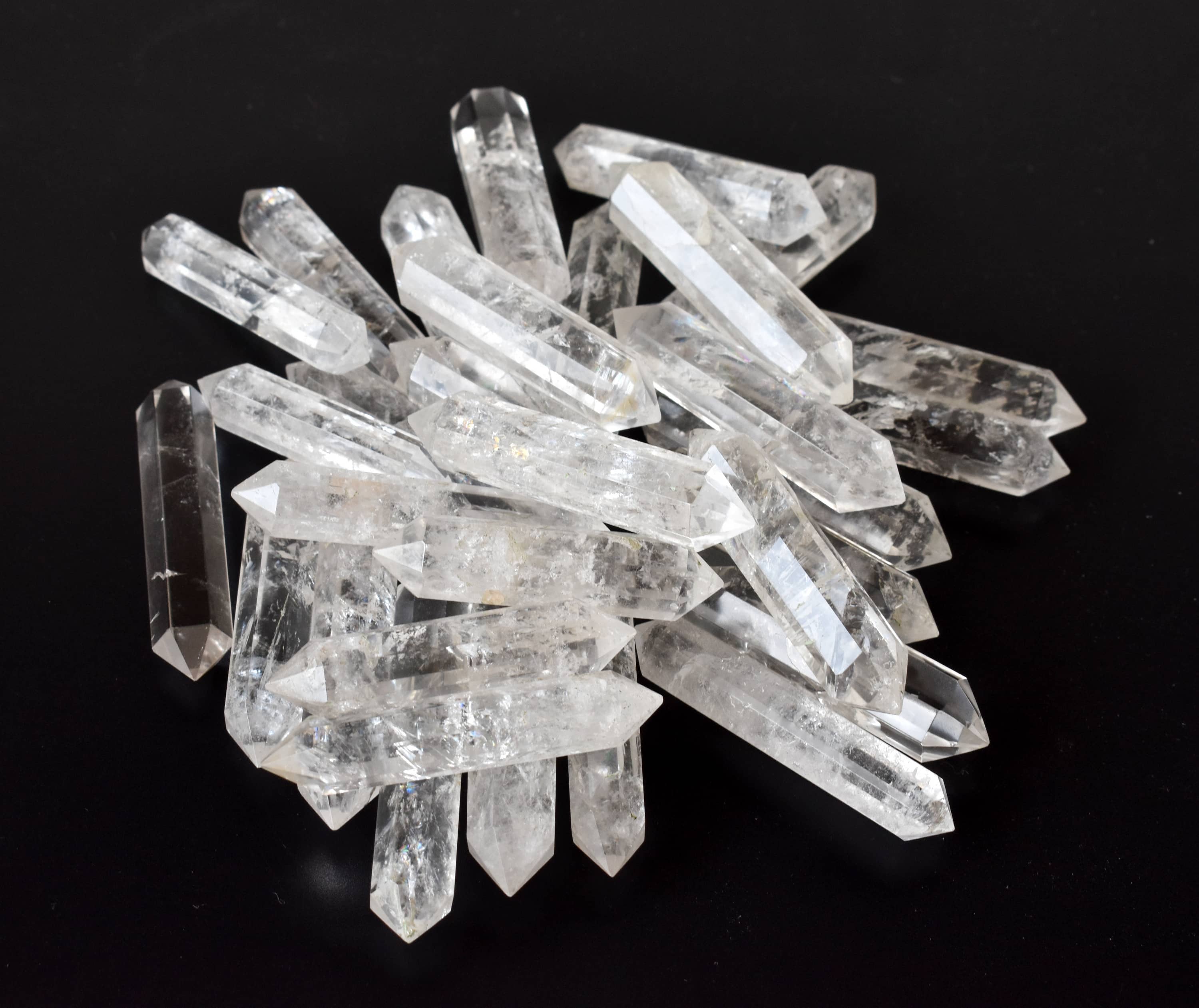 Soothing Crystals – Pedra/cristal espiritual por atacado – Pontos de Cristal | Quartzo Claro | Cristais de Dupla Ponta em Forma de Lápis8