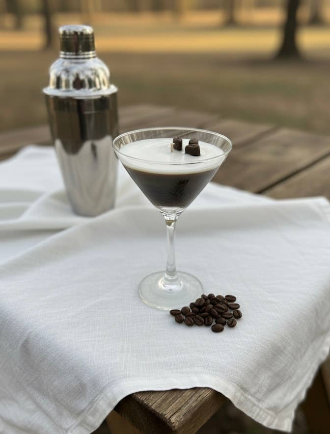 The Twisted Wick - Wholesale Jar/Filled Candle - Just Brew It – Espresso Martini Candle (8oz)