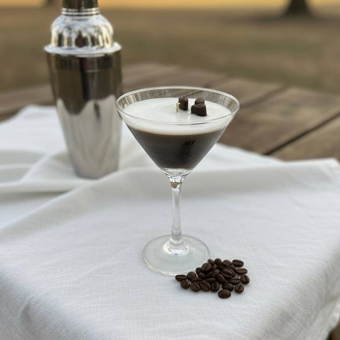 The Twisted Wick - Wholesale Jar/Filled Candle - Just Brew It – Espresso Martini Candle (8oz)0