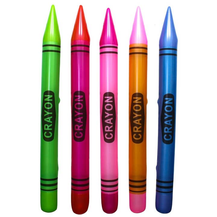 41" Inflatable Crayon - Assorted Colors for wholesale by Plush Appeal LLC