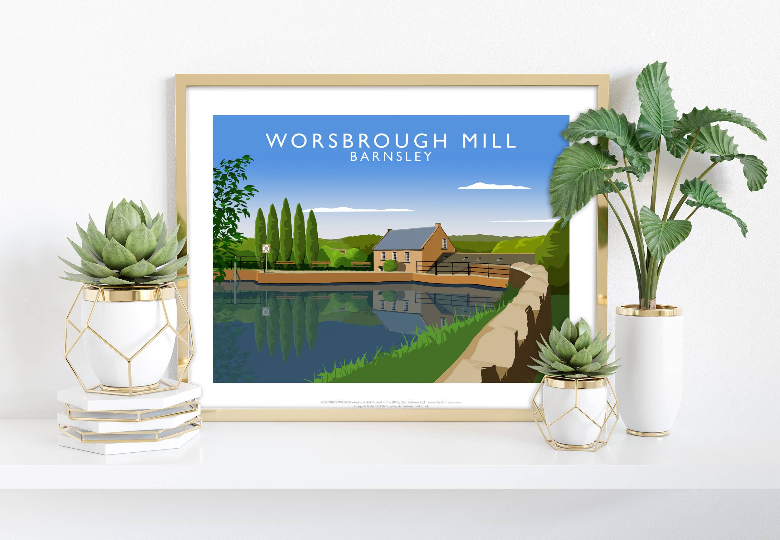 Star Editions – wholesale Art print – Worsbrough Mill, Barnsley By Richard O'Neill Art Print