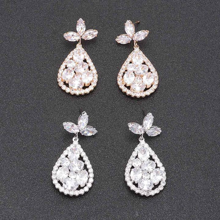 Orecchino con strass per la vendita all'ingrosso da parte di 3AM BY H&D ACCESSORIES