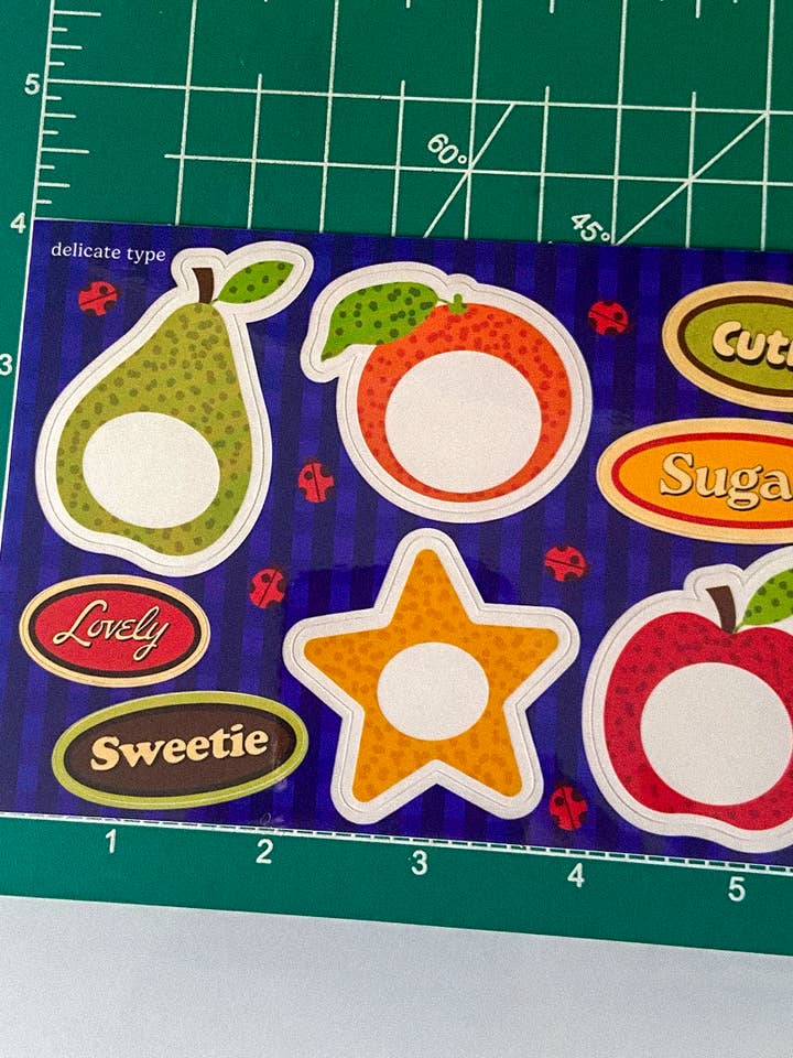 Spring Picnic Sticker Sheet for wholesale by Delicate Type