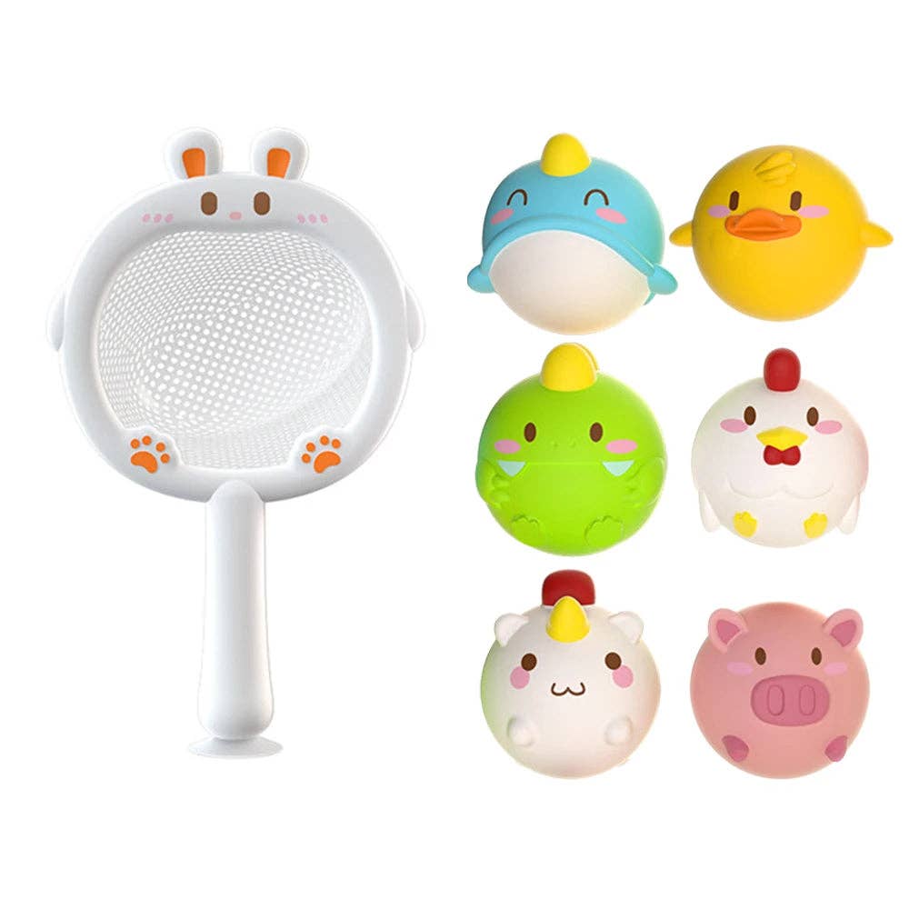 RocketBaby - Wholesale Toy Set - Kids - Set of luminous pieces for bathroom toys net and animals7