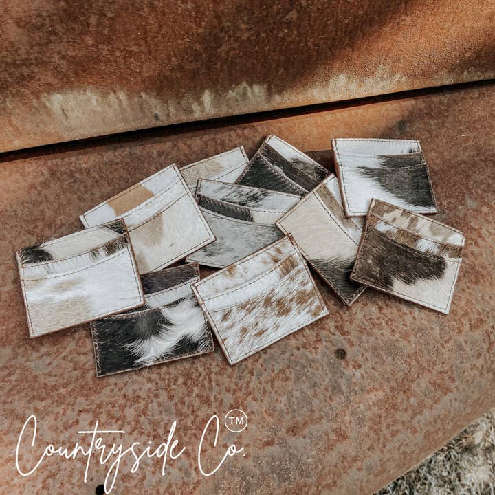 Texas Western Cowhide Bags and More - Wholesale Card Holder - Women's - Cowhide Credit Card Holder