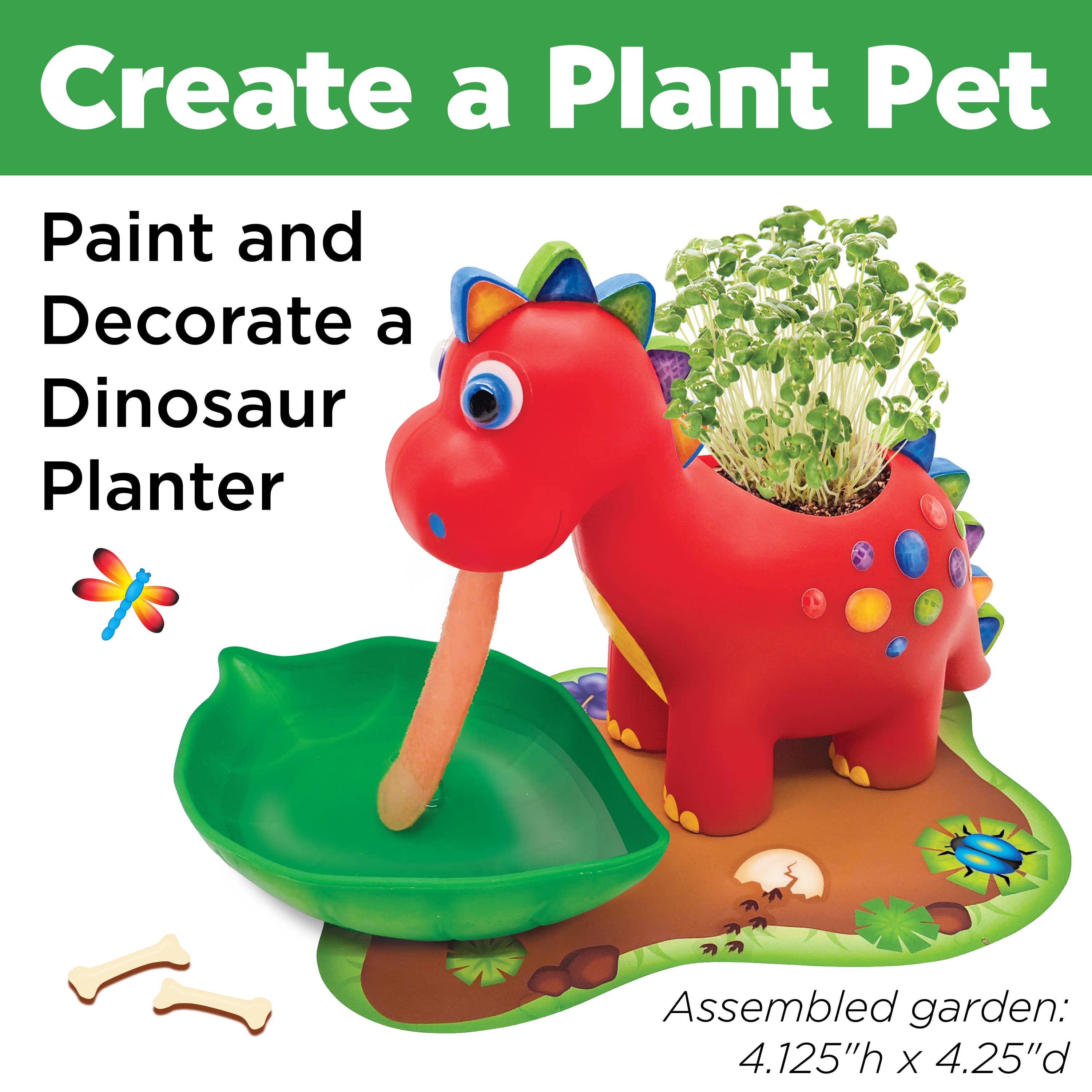 Faber-Castell / Creativity for Kids - Wholesale DIY Craft Kit - Kids - Self-Watering Dinosaur Plant Pet Grow Craft Kit for Kids1